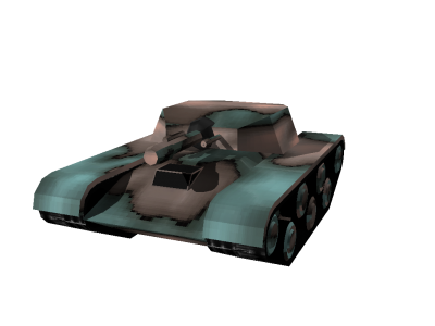 Low poly tank for Battlezone II.