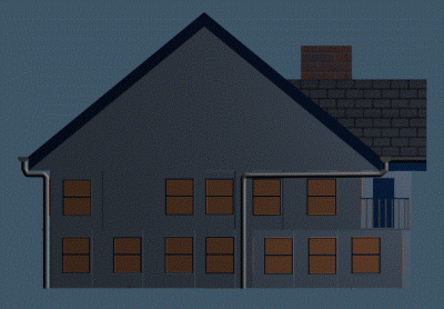 left side showing 2 downspouts, multiple windows and door onto balcony.gif