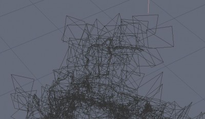 Make Ivy wire frame viewed in Hexagon