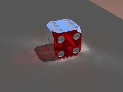 only two materials, top is a reflection, thats why its blue.