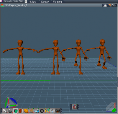 OBJ IK Rig Animation Export