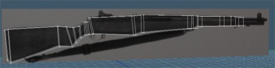 Modeled poorly (yet) the weapon shape