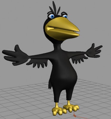 1.jpg (41.91 KiB) Viewed 8787 times This is the cartoon crow model I loading into TrueSpace. Make a copy of your model and then move it to the right or left of the original.