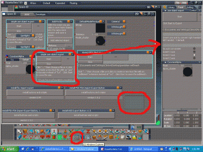 LEWINDOWRSXINSTALED.GIF (127.59 KiB) Viewed 8834 times This image shows the LE icon, the installed RSOBJ's, the set of retangle move thingies, and a displayed ASE exporter dialog window.